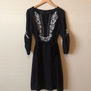 Nanette Lepore Embroidered Knee Length Dress